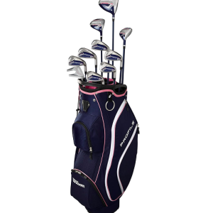 Wilson Women's Right Handed Profile Complete Golf Set with Cart Bag
