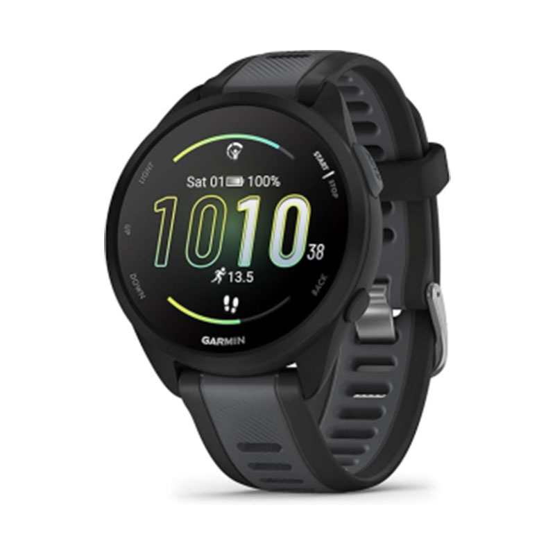 Garmin Forerunner 165, Running Smartwatch, Colorful AMOLED Display, Training Metrics and Recovery Insights, Black